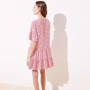 LOFT NWT Pink Printed Dress